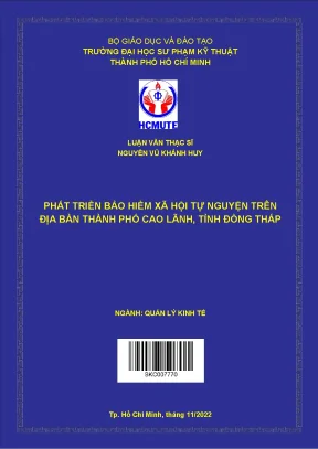 Phát triển bảo hiểm xã hội tự nguyện trên địa bàn thành phố cao lãnh tỉnh đồng tháp