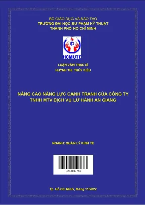 Nâng cao năng lực cạnh tranh của công ty tnhh mtv dịch vụ lữ hành an giang