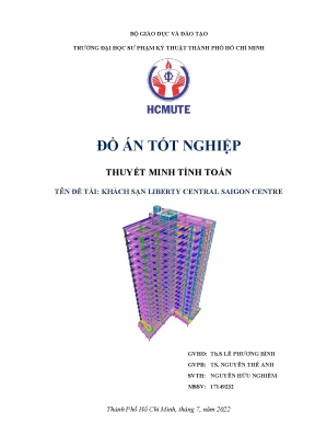 Đồ án tốt nghiệp thuyết minh tính toán tên đề tài khách sạn liberty central saigon centre