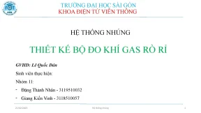 Tiểu luận hệ thống nhúng thiết kế bộ đo khí gas rò rỉ