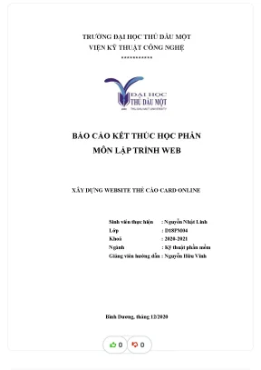 Tiểu luận báo cáo kết thúc học phần môn lập trình web xây dựng website thẻ cào card online