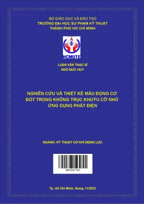 Nghiên cứu và thiết kế mẫu động cơ đốt trong không trục khuỷu cỡ nhỏ ứng dụng phát điện
