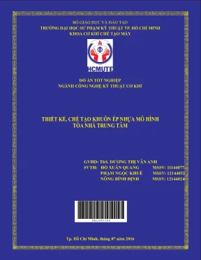 Đồ án hcmute thiết kế chế tạo khuôn ép nhựa mô hình tòa nhà trung tâm