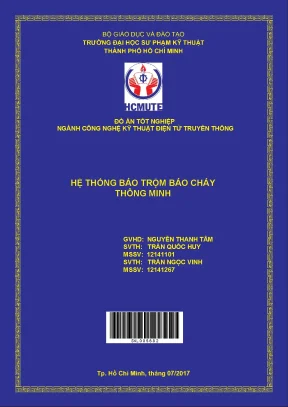 Đồ án hcmute hệ thống báo trộm báo cháy thông minh