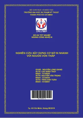 Đồ án hcmute nghiên cứu xây dựng cở sở in nhanh với nguồn vốn thấp