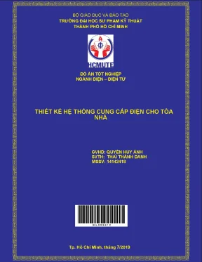 Đồ án hcmute thiết kế hệ thống cung cấp điện cho tòa nhà