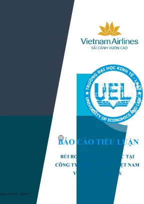 Tiểu luận tiểu luận rủi ro nguồn nhân lực tại công ty hàng không việt nam vietnam airlines