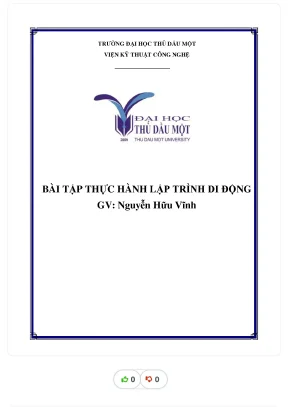 Bài t p th c hành l ậ ự ập trình di động tạo một ứng dụng android