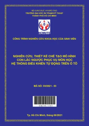 Hcmute nghiên cứu thiết kế chế tạo mô hình con lắc ngược phục vụ môn học hệ thống điều khiển tự động trên ô tô