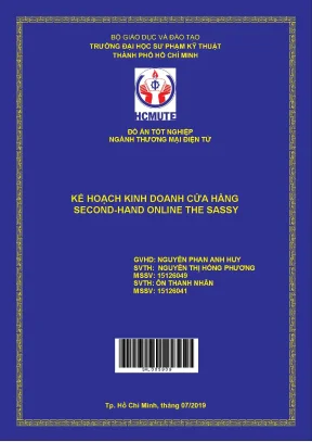 Đồ án hcmute kế hoạch kinh doanh cửa hàng second hand online the sassy