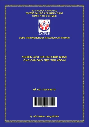 Hcmute nghiên cứu cơ cấu giảm chấn cho cán dao tiện trụ ngoài