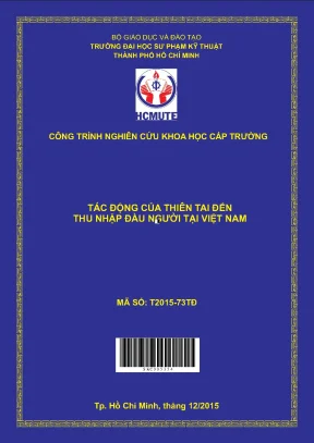 Hcmute tác động của thiên tai đến thu nhập đầu người tại việt nam