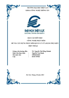 Tiểu luận báo cáo môn học công nghệ phần mềm đề tài xây dựng phần mềm quản lý cửa hàng phụ kiện điện thoại