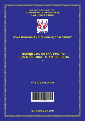 Hcmute nghiên cứu sa thải phụ tải dựa trên thuật toán heuristic