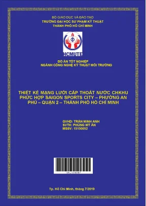 Đồ án hcmute thiết kế mạng lưới cấp thoát nước cho khu phức hợp saigon sporst city phường an phú quận 2 tp hcm