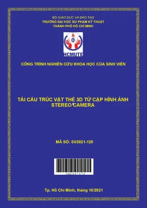 Hcmute tái cấu trúc vật thể 3d từ cặp hình ảnh stereo camera