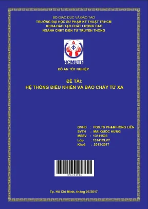 Đồ án hcmute hệ thống điều khiển và báo cháy từ xa
