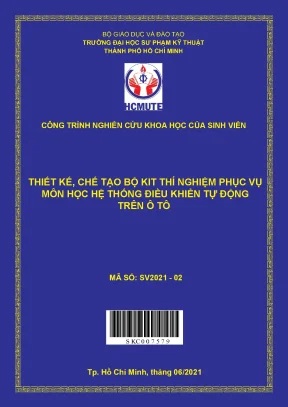 Hcmute thiết kế chế tạo bộ kit thí nghiệm phục vụ môn học hệ thống điều khiển tự động trên ô tô