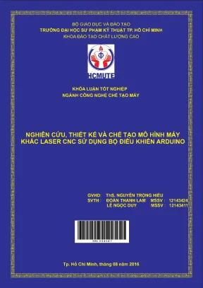 Đồ án hcmute nghiên cứu thiết kế và chế tạo mô hình máy khắc laser cnc sử dụng bộ điều khiển arduino