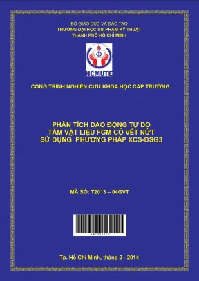Hcmute phân tích dao động tự do tấm vật liệu fgm có vết nứt sử dụng phương pháp xcs dsg3