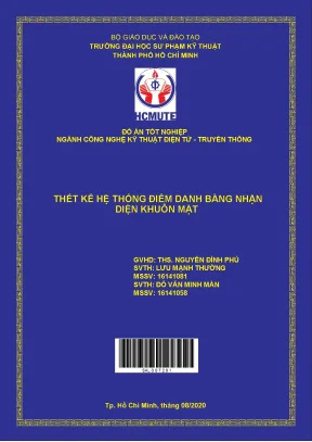 Đồ án hcmute thiết kế hệ thống điểm danh bằng nhận diện khuôn mặt