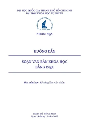 Tiểu luận kỹ năng làm việc nhóm hướng dẫn soạn văn bản khoa học bằng latex