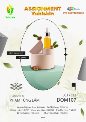 Tiểu luận xây dựng website thương mại điện tử bán đồ skincare n thương hiệu yukiskin 3