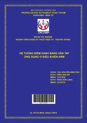 Đồ án hcmute hệ thống điểm danh bằng vân tay ứng dụng vi điều khiển arm