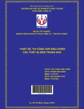 Đồ án hcmute thiết kế thi công hộp điều khiển các thiết bị điện trong nhà
