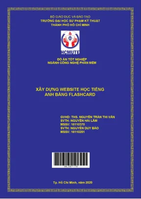 Đồ án hcmute xây dựng website học tiếng anh bằng flashcard