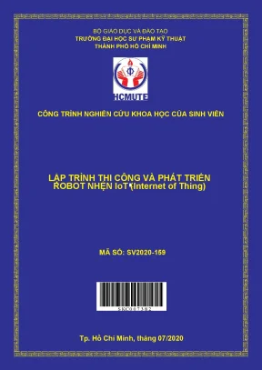 Hcmute lập trình thi công và phát triển robot nhện iot internet of thing