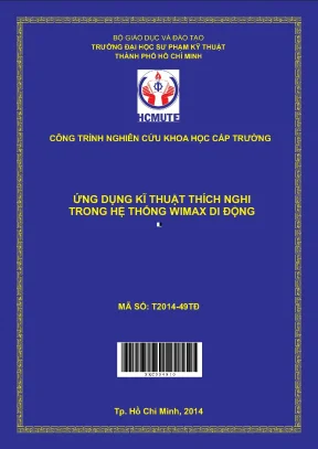 Hcmute ứng dụng kỹ thuật thích nghi trong hệ thống wimax di động