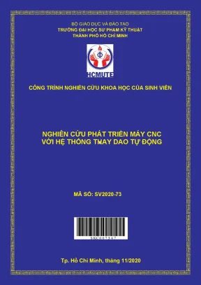 Hcmute nghiên cứu phát triển máy cnc với hệ thống thay dao tự động