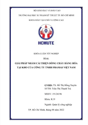 Giải pháp nhằm cải thiện dòng chảy hàng hóa tại kho của công ty tnhh framas việt nam