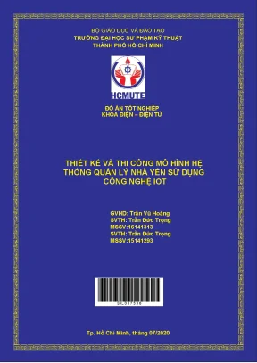 Đồ án hcmute thiết kế và thi công mô hình hệ thống quản lý nhà yến sử dụng công nghệ iot