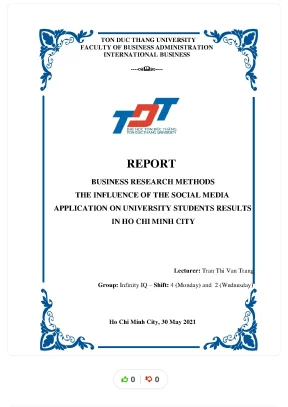 The influence of the social media application on university students results in ho chi minh city