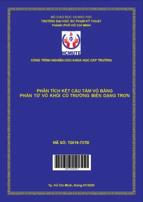Hcmute phân tích kết cấu tấm vỏ bằng phần tử vỏ khối có trường biến dạng trơnv