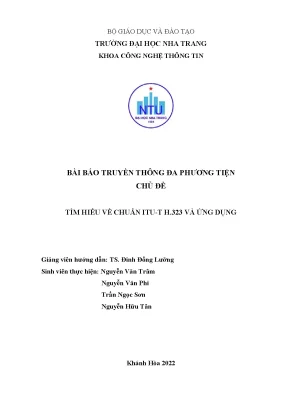 Bài báo truyền thông đa phương tiện chủ đề tìm hiểu về chuẩn itu t h 323 và ứng dụng