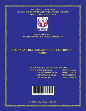 Đồ án hcmute design and development of receptionist robot