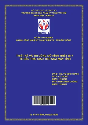 Đồ án hcmute thiết kế và thi công mô hình thiết bị y tế dàn trải giao tiếp qua máy tính
