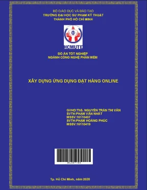Đồ án hcmute xây dựng ứng dụng đặt hàng online