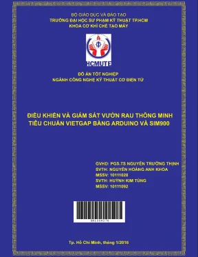 Đồ án hcmute điều khiển và giám sát vườn rau thông minh tiêu chuẩn vietgap bằng arduino và sim900