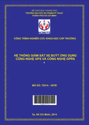 Hcmute hệ thống giám sát xe buýt ứng dụng công nghệ gps và công nghệ gprs