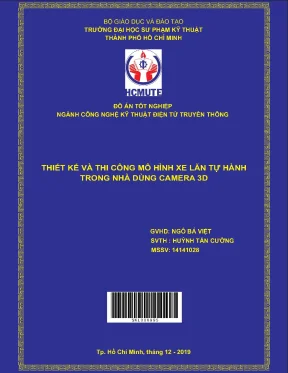 Đồ án hcmute thiết kế và thi công mô hình xe lăn tự hành trong nhà dùng camera 3d