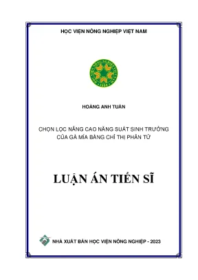 Chọn lọc nâng cao năng suất sinh trưởng của gà mía bằng chỉ thị phân tử