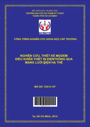 Hcmute nghiên cứu thiết kế modem điều khiển thiết bị điện thông qua mạng lưới điện hạ thế