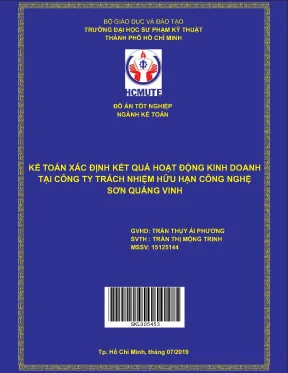 Đồ án hcmute kế toán xác định kết quả hoạt động kinh doanh tại công ty tnhh công nghệ sơn quảng vinh