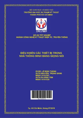 Đồ án hcmute điều khiển các thiết bị trong nhà thông minh bằng giọng nói