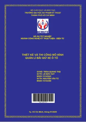 Đồ án hcmute thiết kế và thi công mô hình quản lí bãi giữ xe ô tô