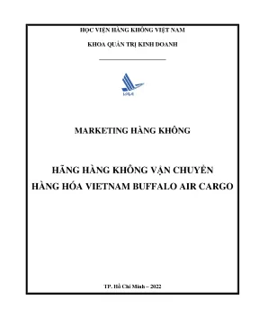 Marketing hàng không hãng hàng không vận chuyển hàng hóa vietnam buffalo air cargo
